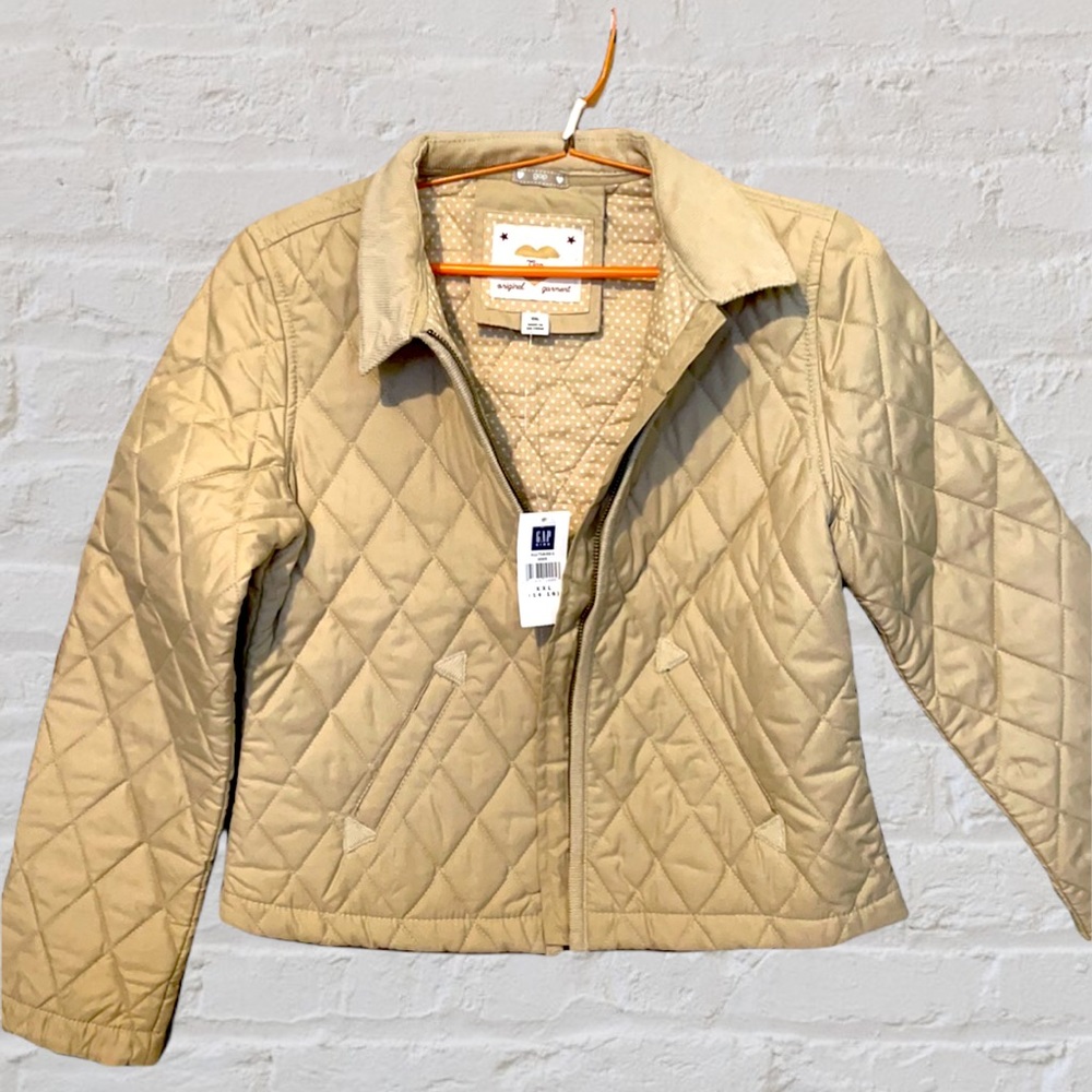 NWTGap Original Garment Beige Quilted Barn Jacket